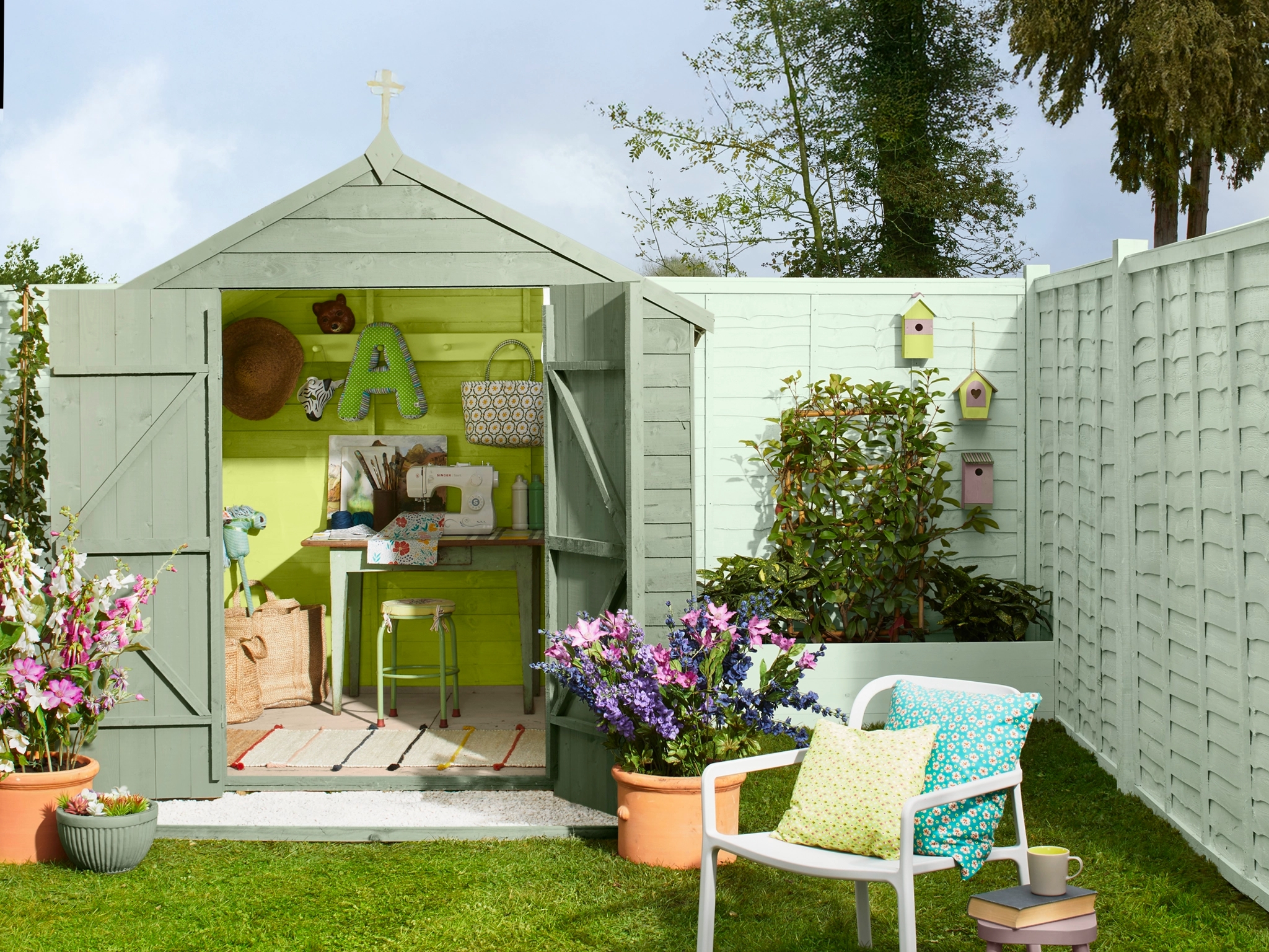 A garden favourite, decorate your outside space with Cuprinol paints.