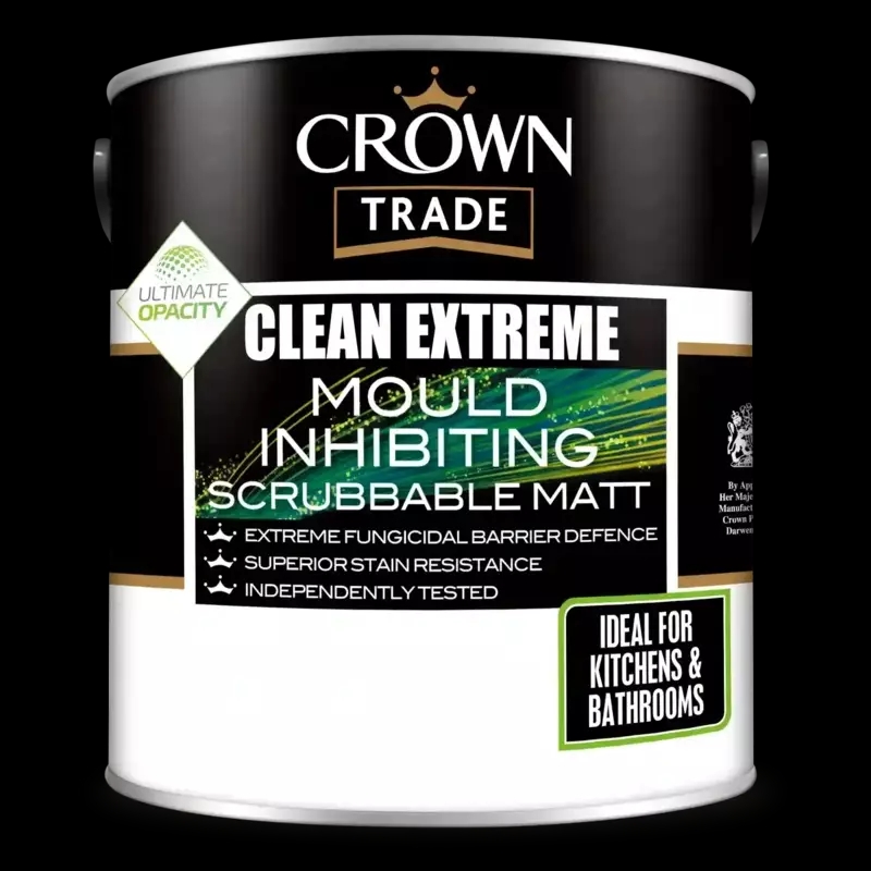 Crown Trade Clean Extreme Mould Inhibiting Scrubbable Matt