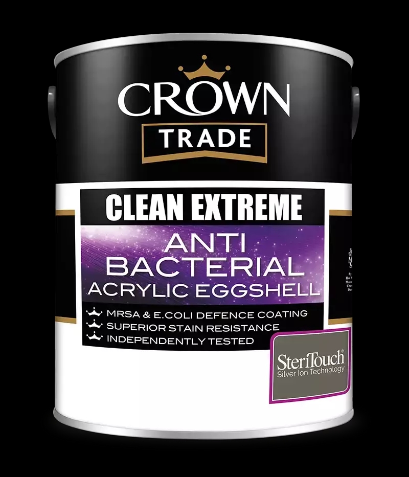 Crown Trade Clean Extreme Anti Bacterial Acrylic Eggshell