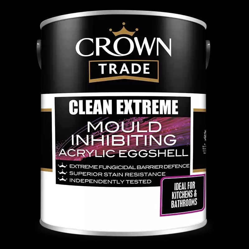 Crown Trade Clean Extreme Mould Inhibiting Acrylic Eggshell