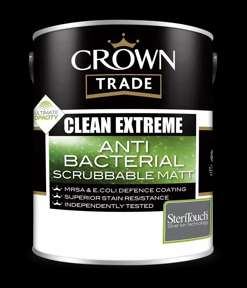 Crown Trade Clean Extreme Anti Bacterial Scrubbable Matt