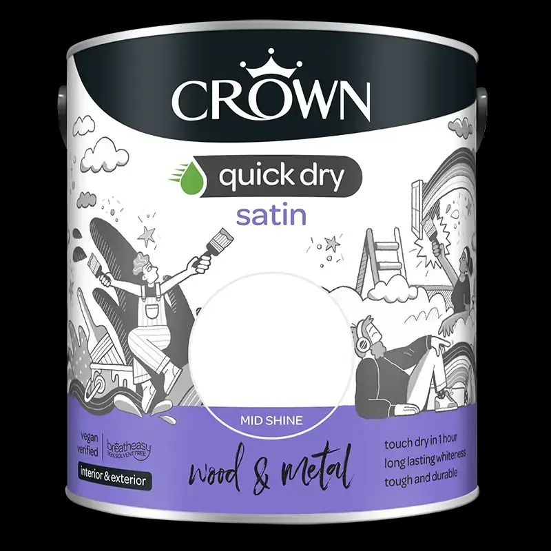 Crown Quick Dry Satin Paint