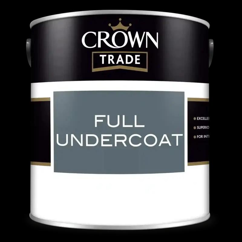 Crown Trade Full Undercoat Helps the topcoat bind to the surface