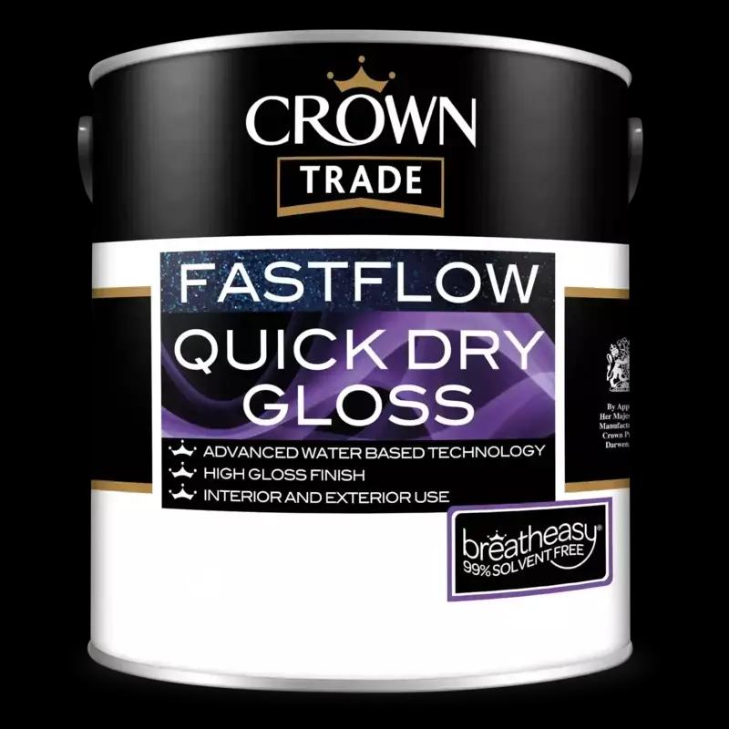 Crown Trade Fastflow Quick Dry Gloss High sheen gloss paint
