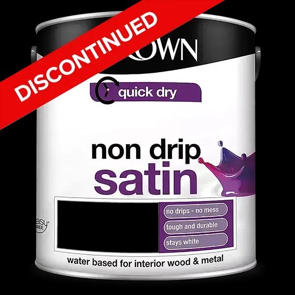 Crown Non Drip Satin Paint Gelbased Formula Reduces Drips