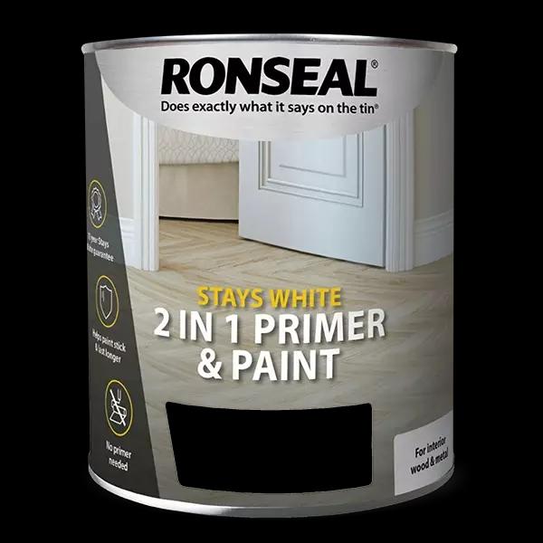 Ronseal Stays White 2 in 1 Primer and Paint