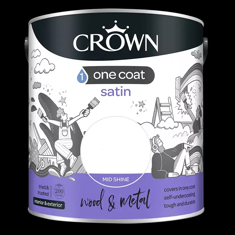 Crown One Coat Satin Paint
